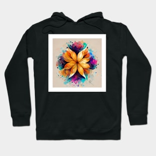 Flower Art Illustration Abstract Pattern Floral Graphics designs Hoodie